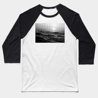 Watching Sunset in Sea Baseball T-Shirt